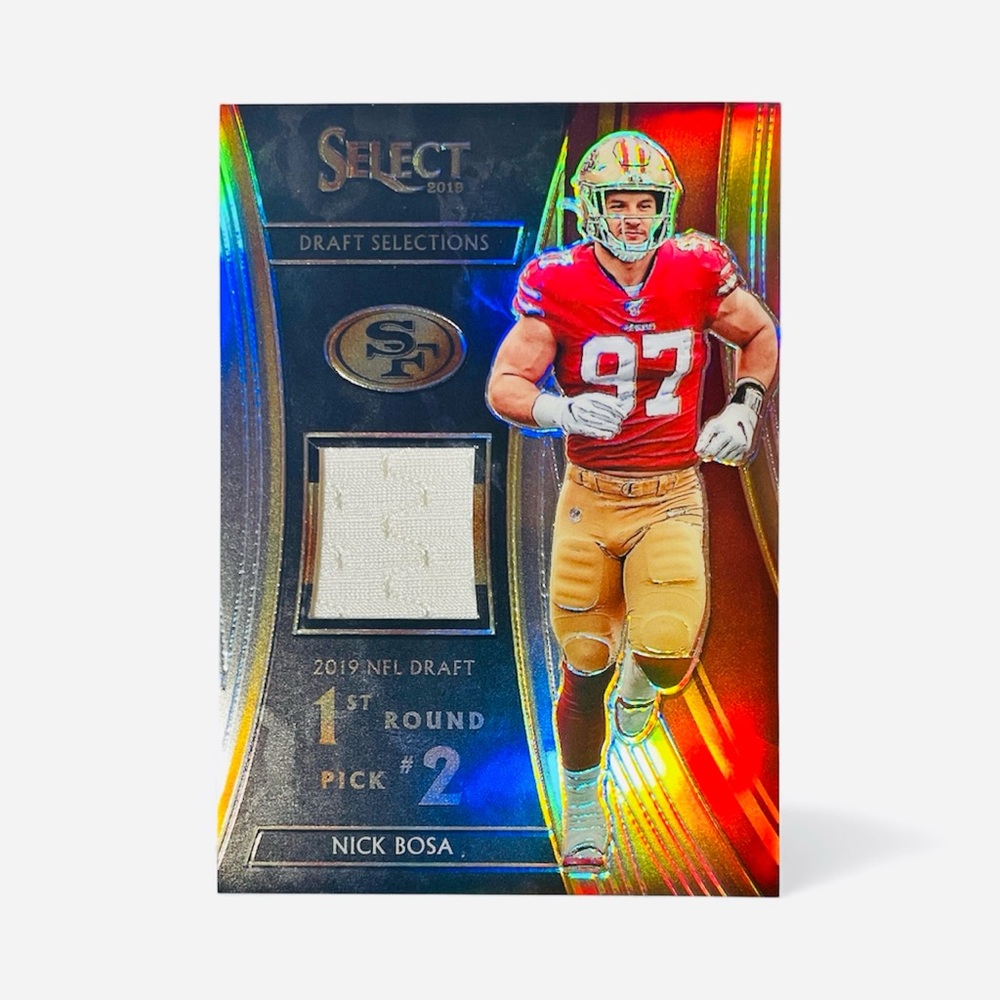 Nick Bosa Select Rookie Draft Selections Silver SP 82/99 NFL Football 49ers Card